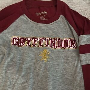 Gryffindor Kids sleep shirt or nightgown- Gray and Red